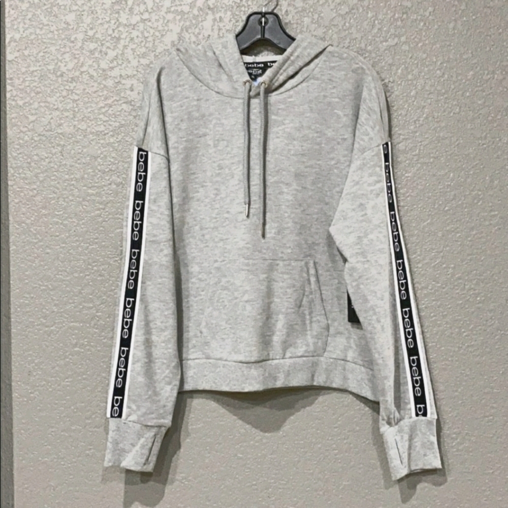 BEBE SPORT women’s hoodie with logo sleeve XL New